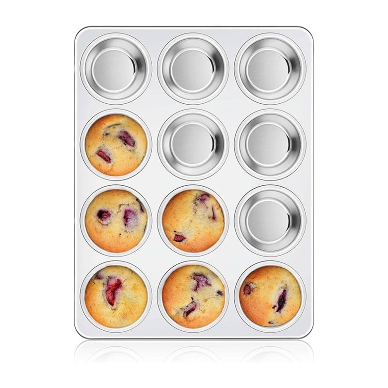Muffin Tin Nonstick - ABGH - Molde para Muffins, Bandeja