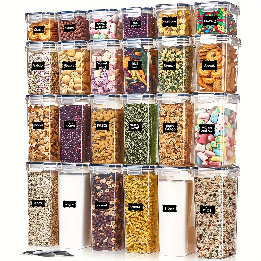 Kitchen Uncle - 24 Recipientes para Almacenamiento de Alimentos,