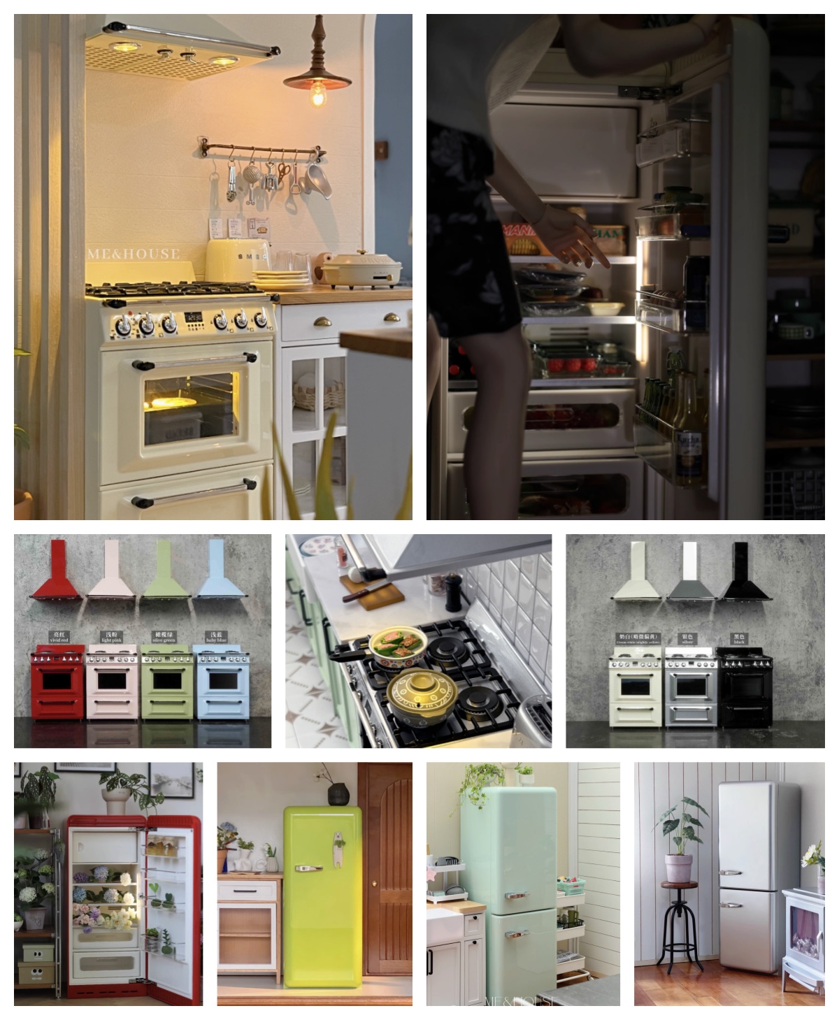 Kitchen Uncle - Muebles de cocina en miniatura modernos,