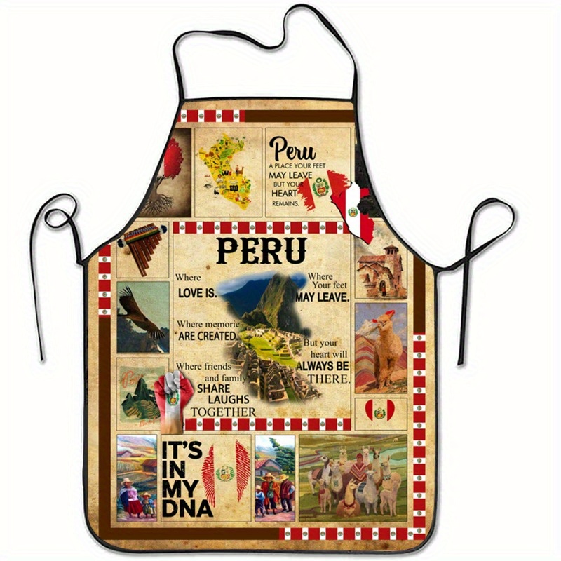 Kitchen Baking Quotes - Delantal con estampado de Collage de