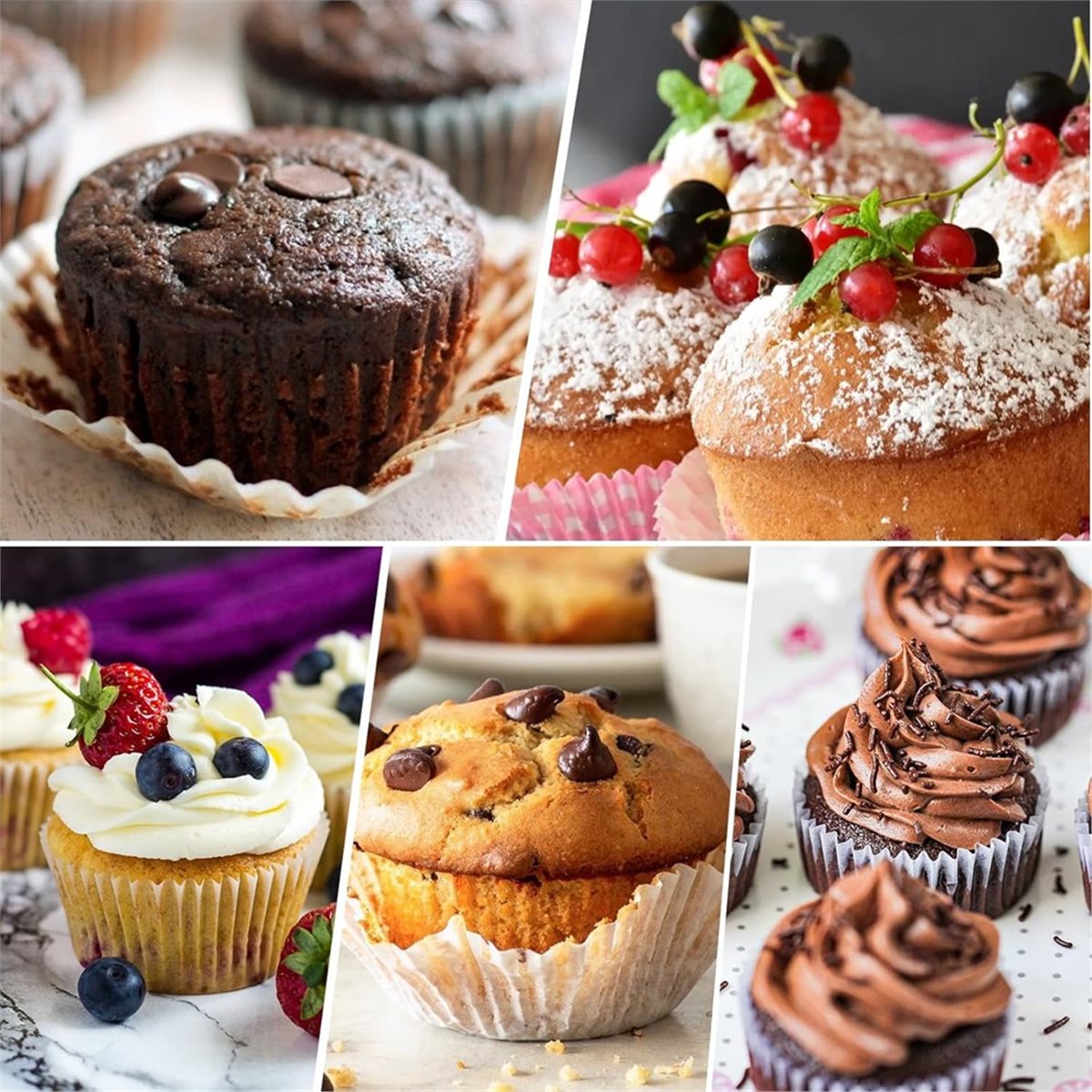 Muffin Tin Nonstick - A67T NUEVO Molde para 6 Muffins