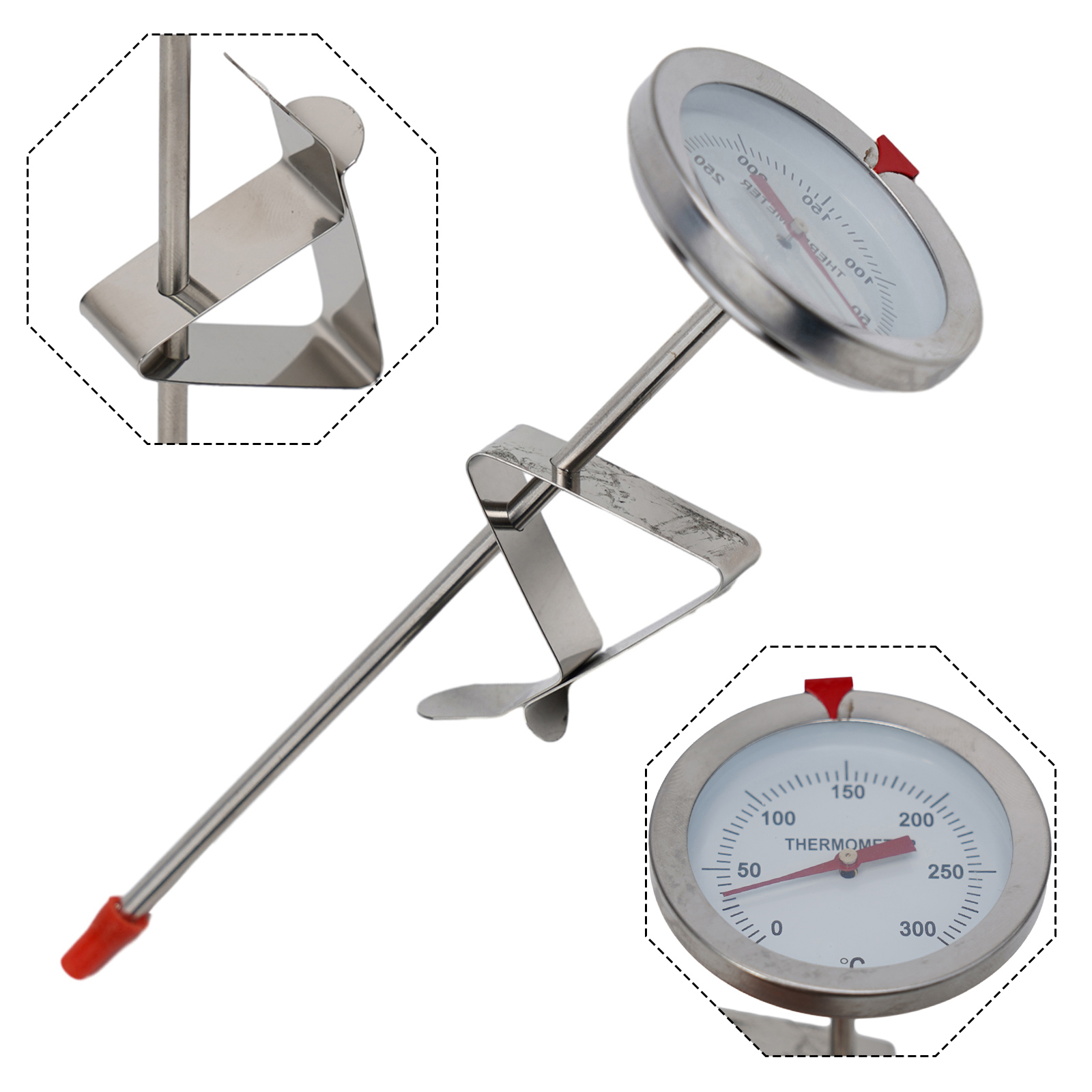 Kitchen Equipment For Baking - Termómetro de sonda de acero inoxidable,