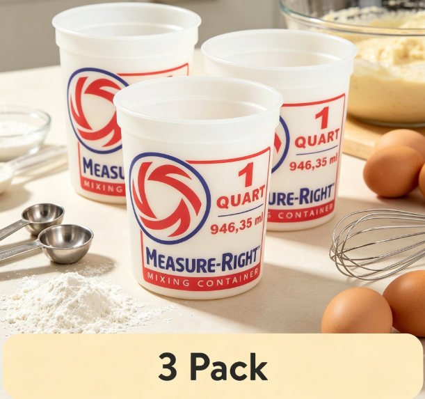 Kitchen Baking Area - Recipiente Redondo de Plástico para Mezclar,