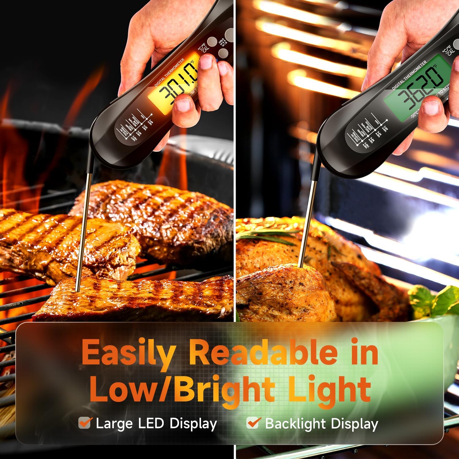 Termómetro Digital para Carne, - Kitchen Equipment For Baking reseña y precio