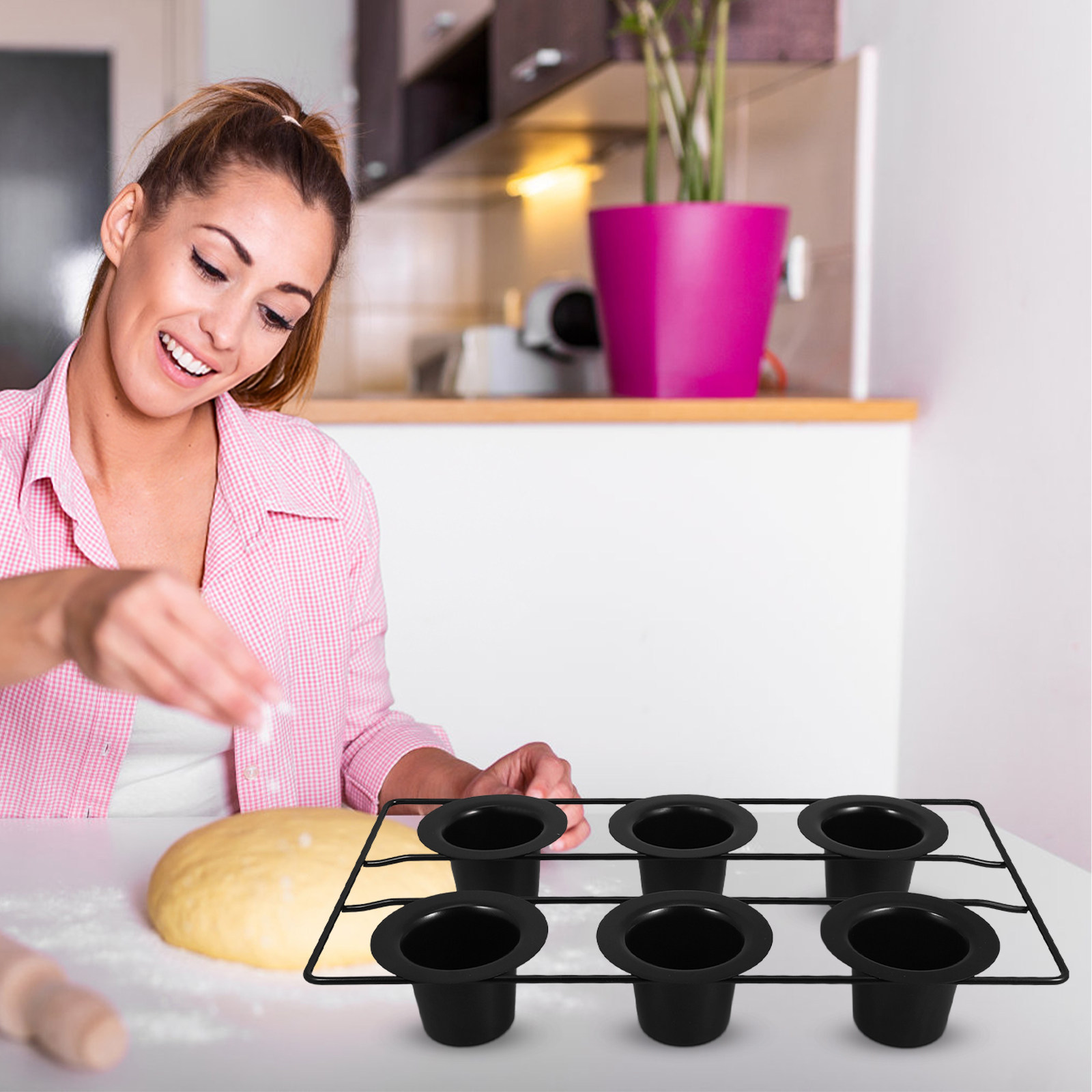 Molde para Muffins Antiadheren - Muffin Tin Nonstick reseña y precio