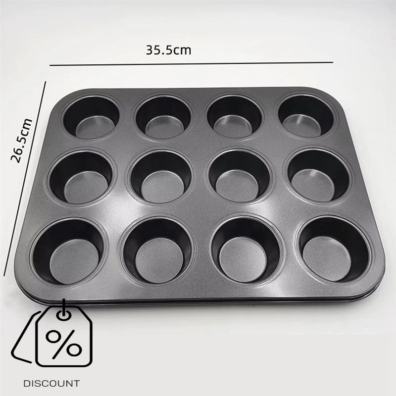Paquete de ABJO-3 sartén antia - Muffin Tin Nonstick reseña y precio