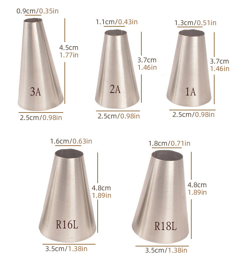 5 unids/set boquilla redonda d - Kitchen And Baking Equipment reseña y precio