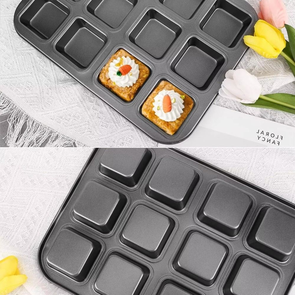 Molde para Muffins Cuadrado de - Muffin Tin Nonstick reseña y precio