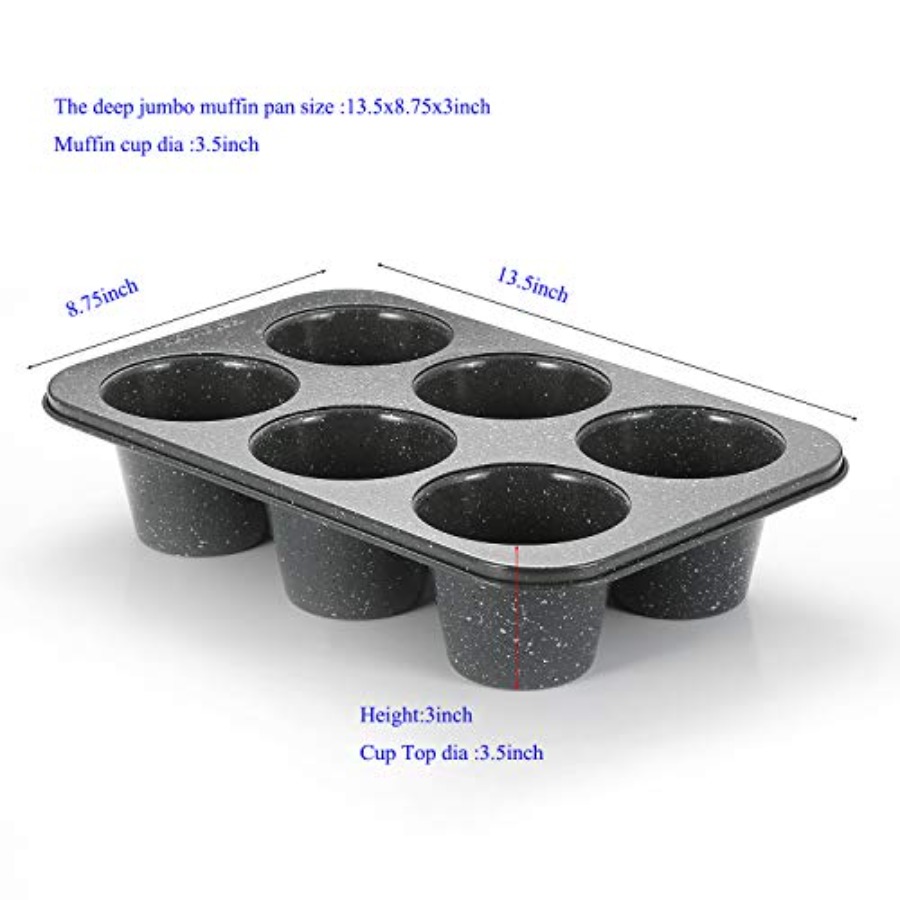 2 moldes para muffins jumbo pr - Muffin Tin Nonstick reseña y precio