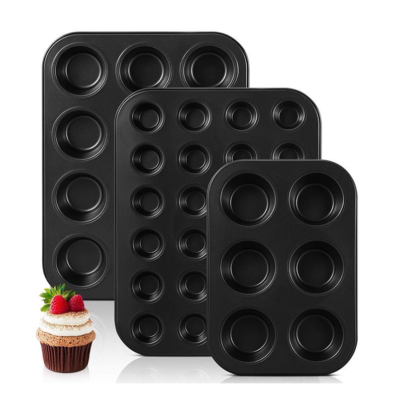 Paquete de 3 Moldes Antiadhere - Muffin Tin Nonstick reseña y precio