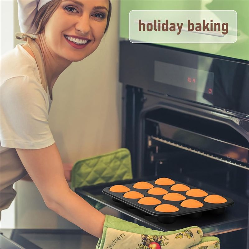 Paquete de 3 Moldes Antiadhere - Muffin Tin Nonstick reseña y precio