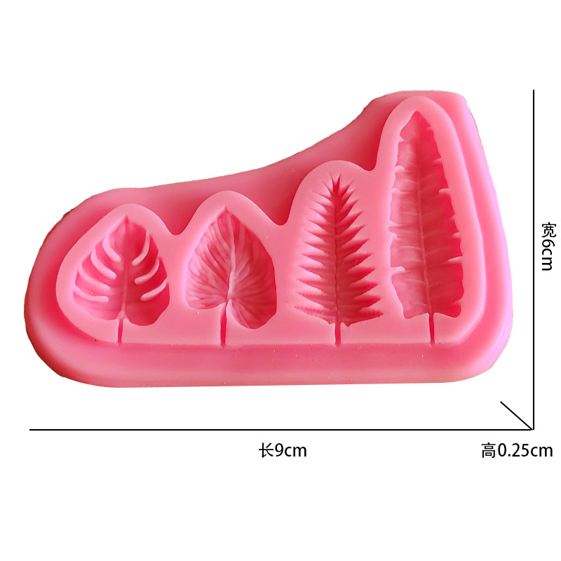 Moldes de silicona de hojas de - Kitchen Equipment For Baking reseña y precio