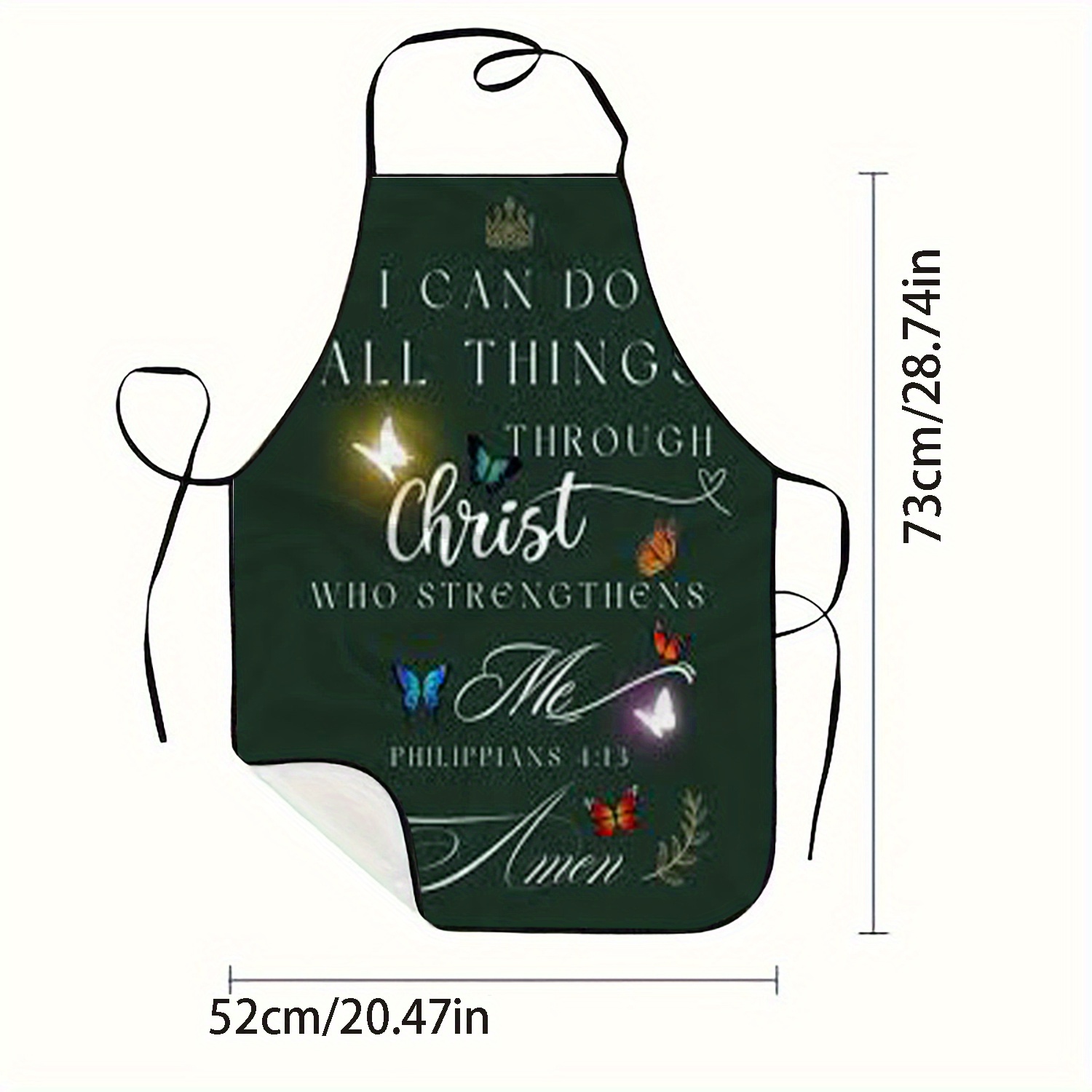 Delantal cristiano con filipan - Kitchen Baking Quotes reseña y precio