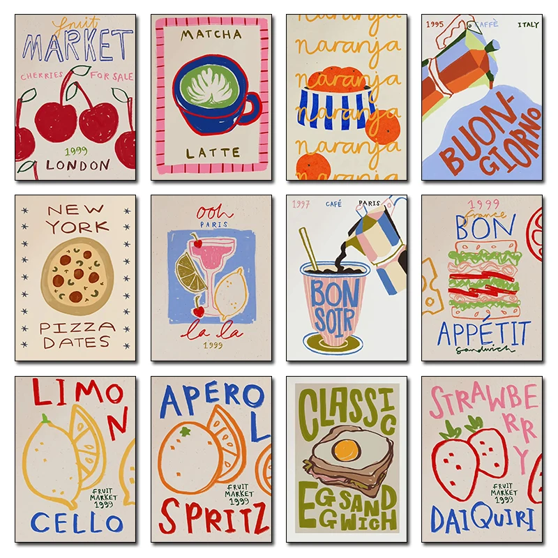 Póster de Cocina con Diseño de - Kitchen Baking Wall Art reseña y precio