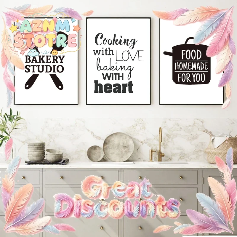 Impresiones y pósteres de arte - Kitchen Baking Quotes reseña y precio