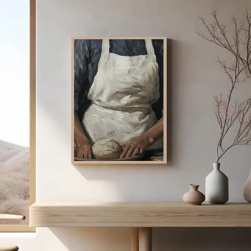 Cocina francesa mujer hornear  - Kitchen Baking Wall Art reseña y precio