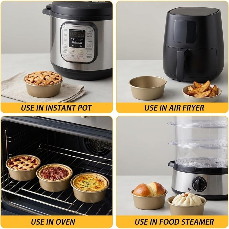 ABLN - Juego de 8 Mini Moldes  - Muffin Tin Nonstick reseña y precio