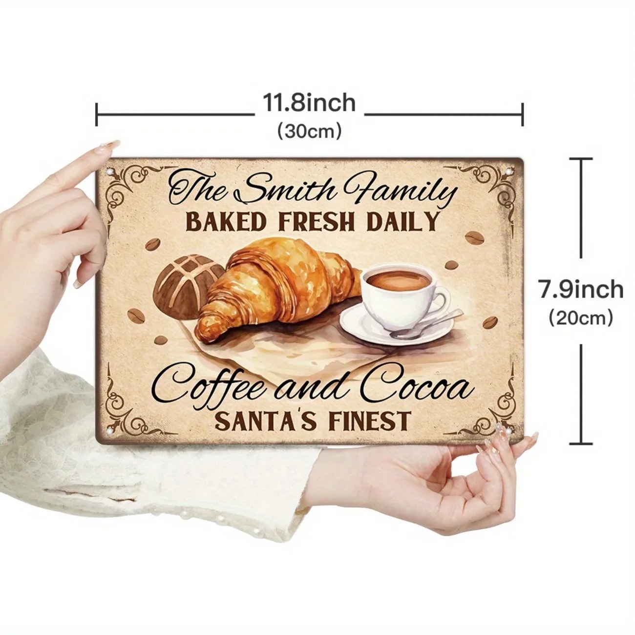 [2D Plano] Placa Metálica Rúst - Kitchen Baking Wall Art reseña y precio