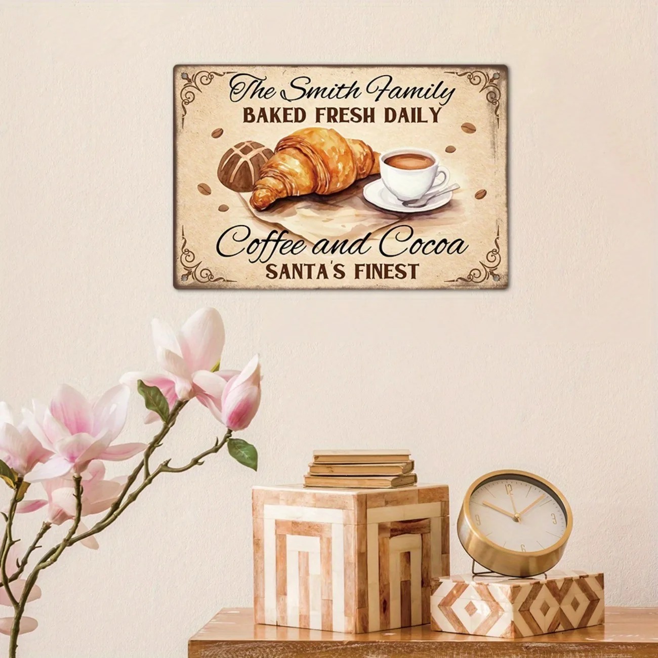 [2D Plano] Placa Metálica Rúst - Kitchen Baking Wall Art reseña y precio