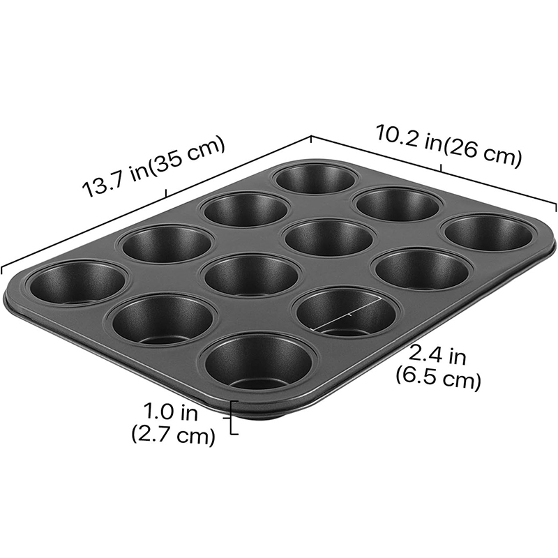LMETJMA Bandeja para Muffins B - Muffin Tin Nonstick reseña y precio