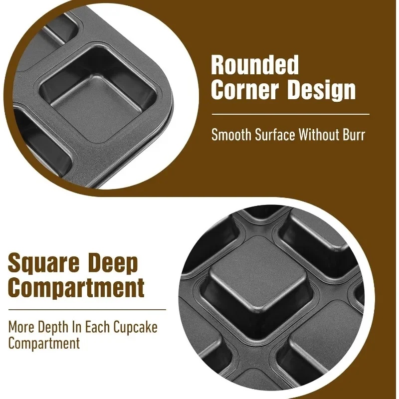 Bandeja para Hornear de 12 Cav - Muffin Tin Nonstick reseña y precio