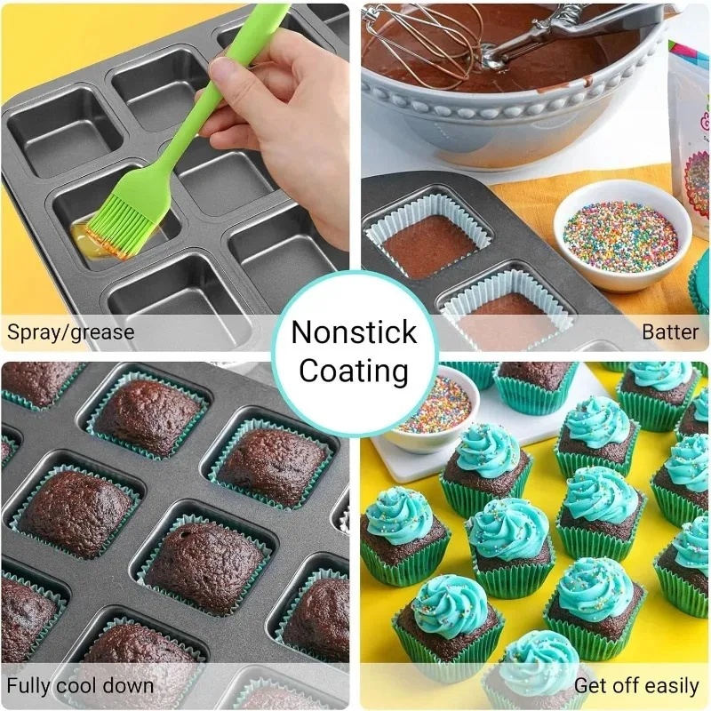 Bandeja para Hornear de 12 Cav - Muffin Tin Nonstick reseña y precio