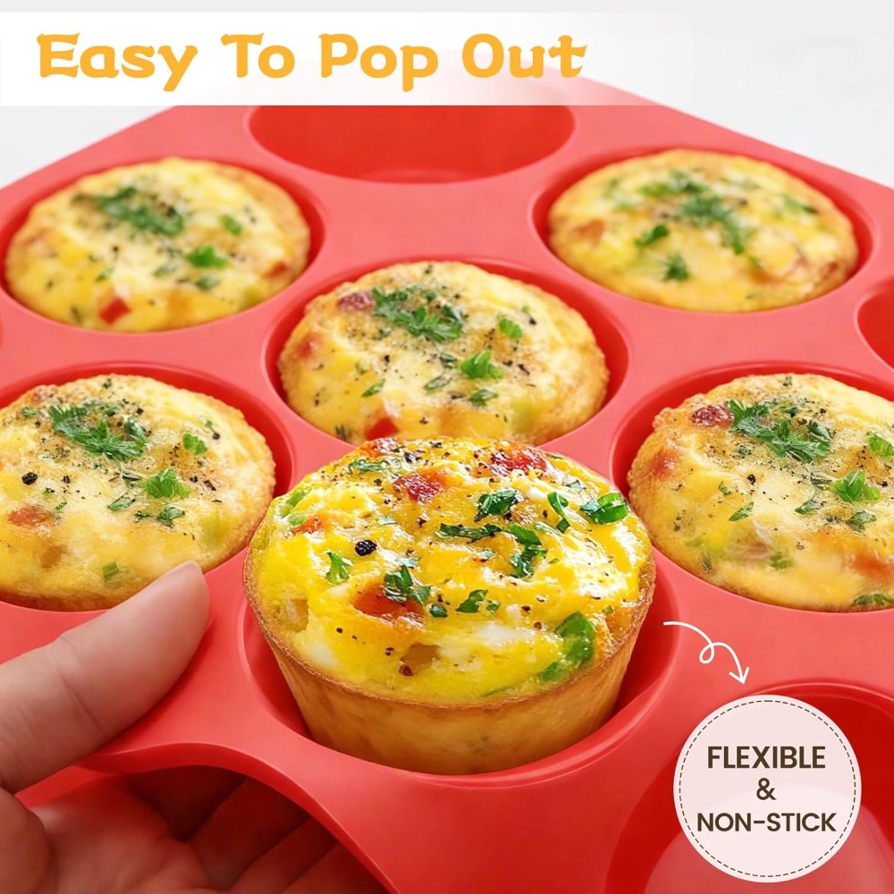 Molde de Silicona para Muffins - Muffin Tin Nonstick reseña y precio