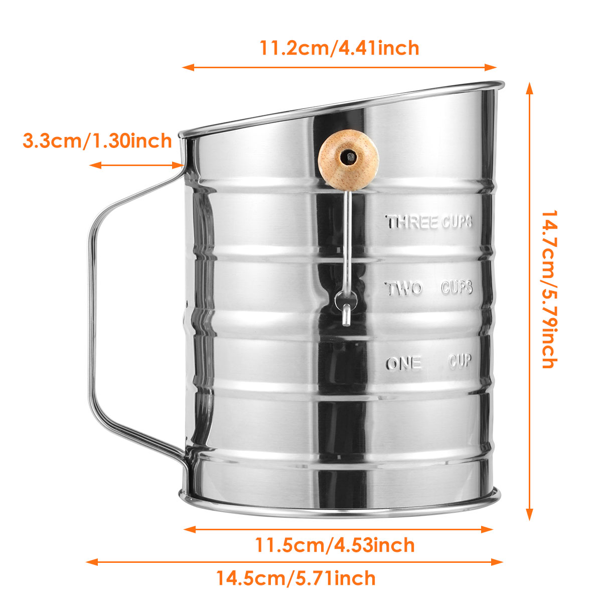 Tamiz de harina de acero inoxi - Kitchen And Baking Equipment reseña y precio