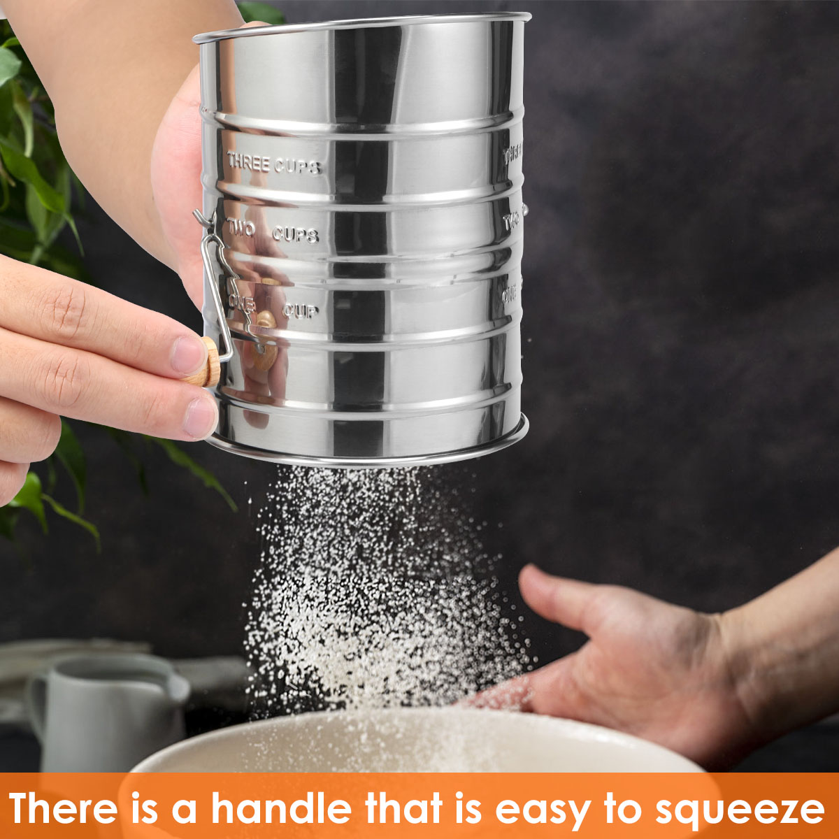 Tamiz de harina de acero inoxi - Kitchen And Baking Equipment reseña y precio