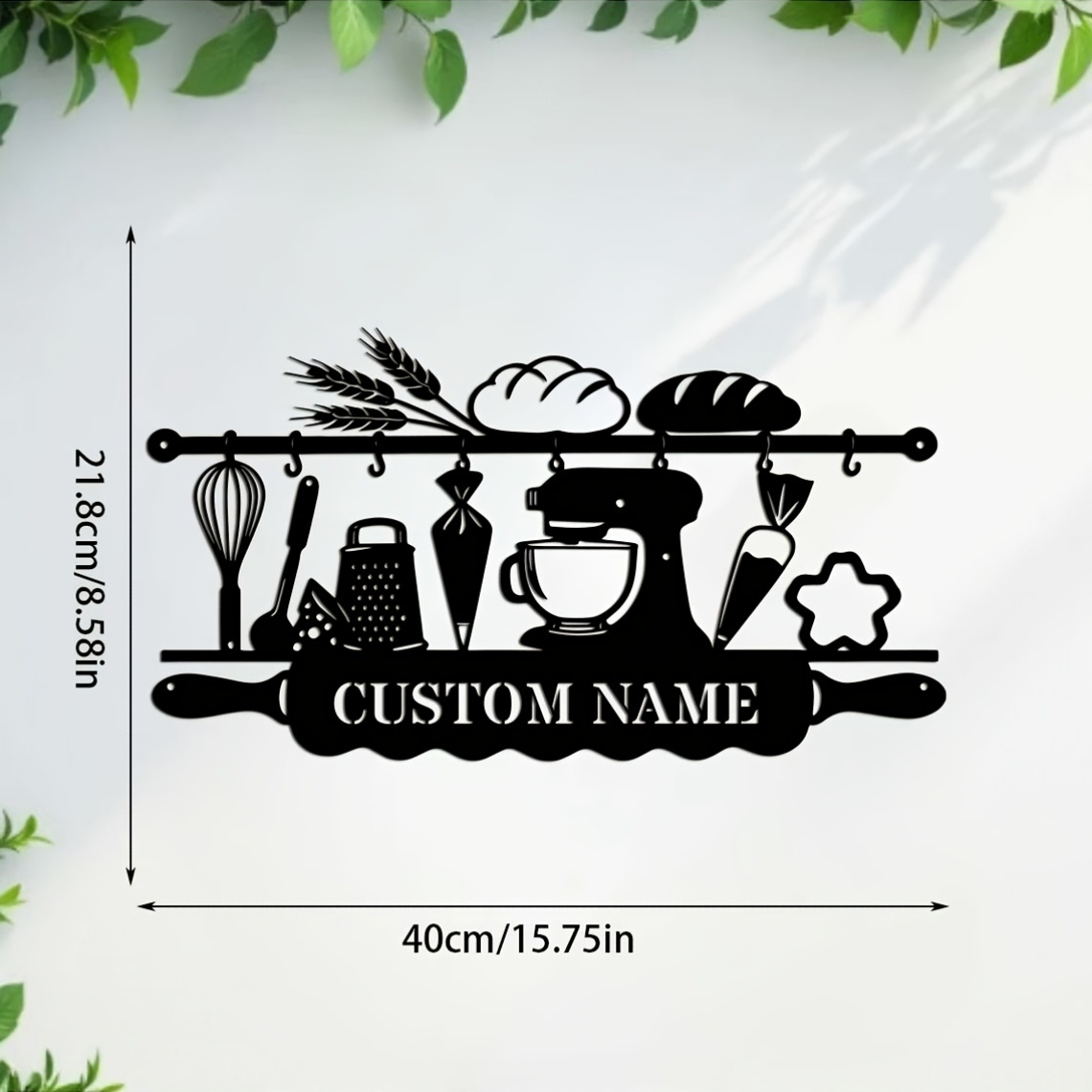 Arte de Pared de Hierro Person - Kitchen Baking Wall Art reseña y precio