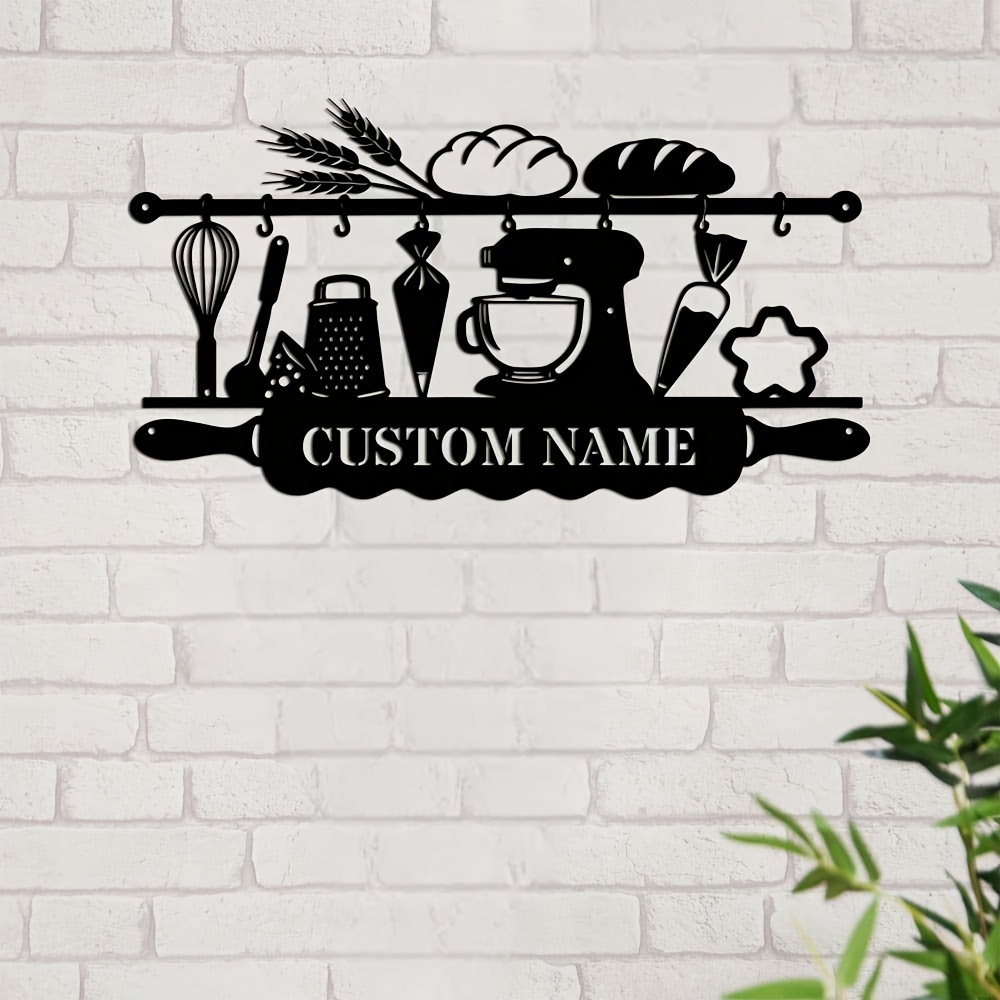 Arte de Pared de Hierro Person - Kitchen Baking Wall Art reseña y precio
