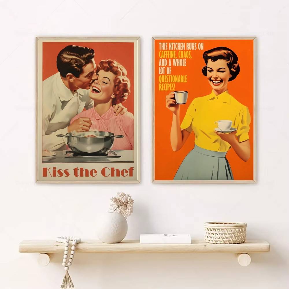 Póster de papel con cita retro - Kitchen Baking Quotes reseña y precio