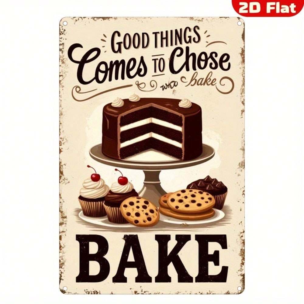 【Arte de pared metálico vintag - Kitchen Baking Wall Art reseña y precio