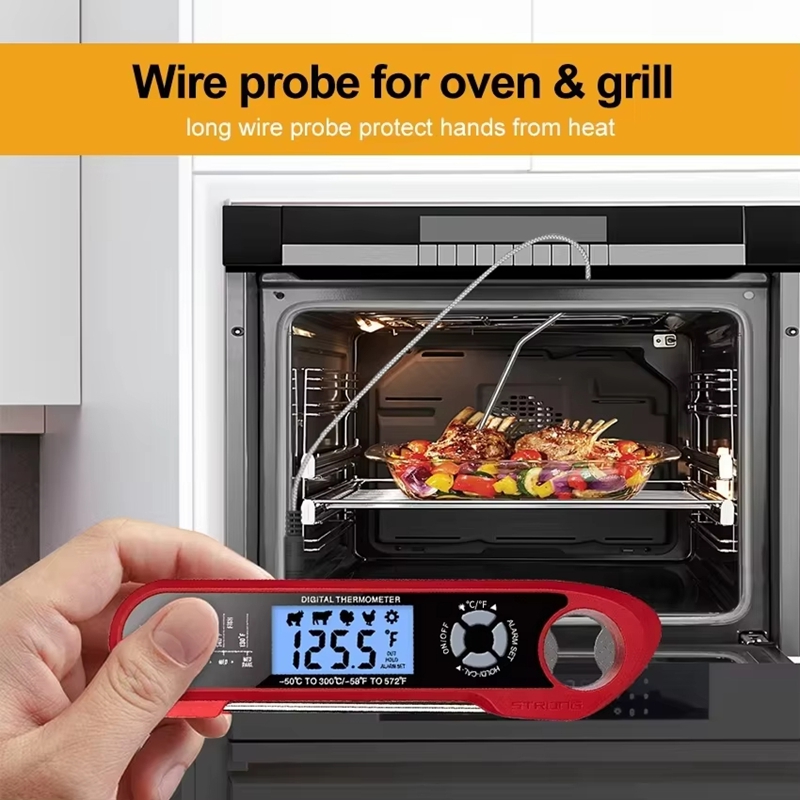Termómetro para carne con dobl - Kitchen Equipment For Baking reseña y precio